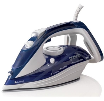 Picture of Gorenje | SIH2600BLC | Steam Iron | Steam Iron | 2600 W | Water tank capacity 350 ml | Continuous steam 30 g/min | Steam boost performance 95 g/min | Blue/White