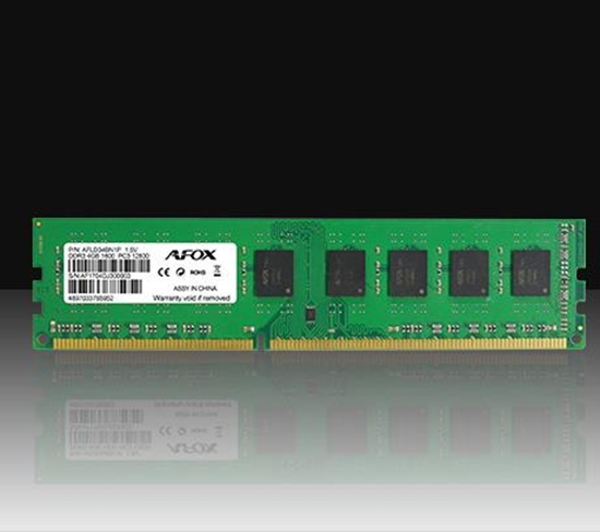 Picture of AFOX DDR3 4G 1600 UDIMM memory module 4 GB 1 x 4 GB 1600 MHz