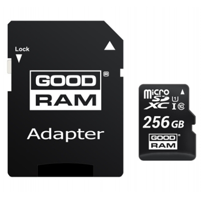 Picture of Goodram MICROSDHC 256GB CLASS 10/UHS 1 + ADAPTER