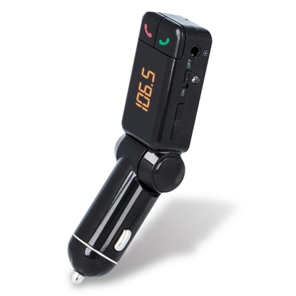 Picture of Forever TR-320 Bluetooth + EDR FM Transmitter For Car Radio / AUX / MIC / + Charger 2xUSB 2.1A