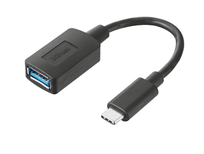 Attēls no Adapteris Trust Calyx USB-C to USB-A Black