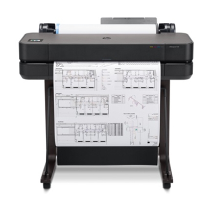 Attēls no DesignJet T630 Printer/Plotter - 24" Roll/A4,A3,A2,A1 Color Ink, Print, Auto Sheet Feeder, LAN, WiFi, 30 sec/A1 page, 76 A1 prints/hour, with Stand