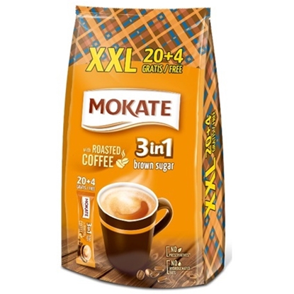 Picture of Kafija šķīst. Mokate 3in1 Brown Sugar XXL 24x17g