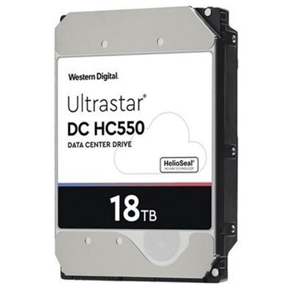 Изображение HDD|WESTERN DIGITAL ULTRASTAR|Ultrastar DC HC550|WUH721818ALE6L4|18TB|SATA 3.0|512 MB|7200 rpm|3,5"|0F38459