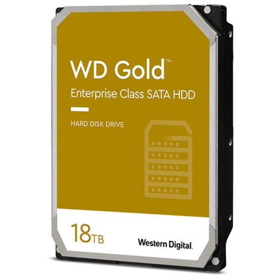 Picture of HDD|WESTERN DIGITAL|Gold|18TB|SATA 3.0|256 MB|7200 rpm|3,5"|WD181KRYZ