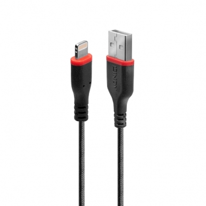 Picture of Lindy 2m Reinforced USB Type A to Lightning Cable