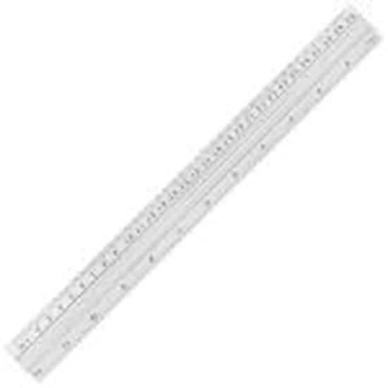 Picture of Lineāls 30cm alumīnija sudraba GR-112-30 GRAND