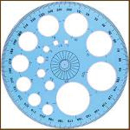 Attēls no Šablons-transportieris 360,  diametrs 11cm,  CENTRUM