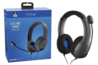 Picture of PDP LVL50 Wired Headset PS4 white - 50mm driver, wired