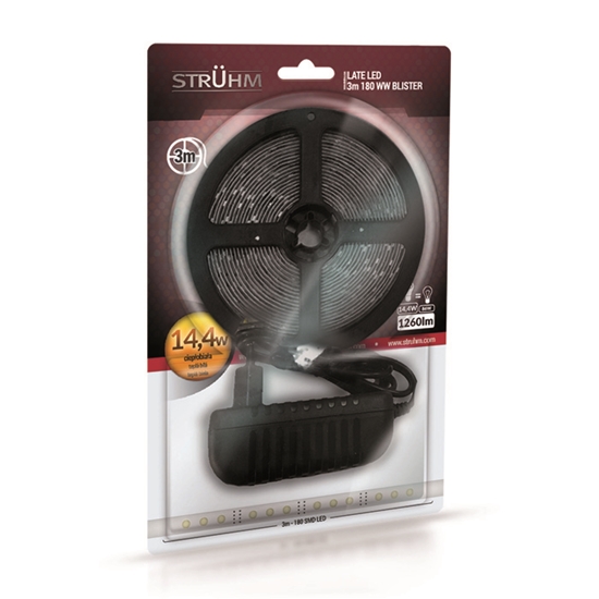 Picture of LED lenta 14.4W/ww kompl. 3m IP20