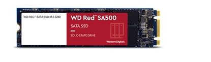 Attēls no SSD|WESTERN DIGITAL|Red SA500|500GB|M.2|SATA 3.0|Write speed 530 MBytes/sec|Read speed 560 MBytes/sec|2.38mm|TBW 350 TB|MTBF 2000000 hours|WDS500G1R0B
