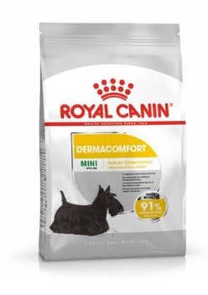 Attēls no ROYAL CANIN Mini Dermacomfort - dry food for adult small breeds of dogs with sensitive skin prone to irritation - 3kg