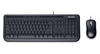 Picture of Microsoft Wired Desktop 600, DE keyboard Mouse included USB QWERTZ Black