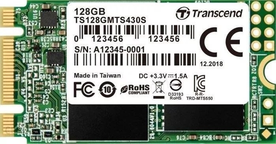 Picture of Transcend SSD MTS430S      128GB M.2 SATA III