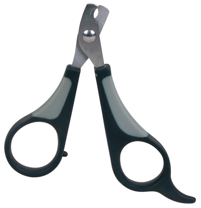 Picture of TRIXIE 2373 pet grooming scissors Black, Grey