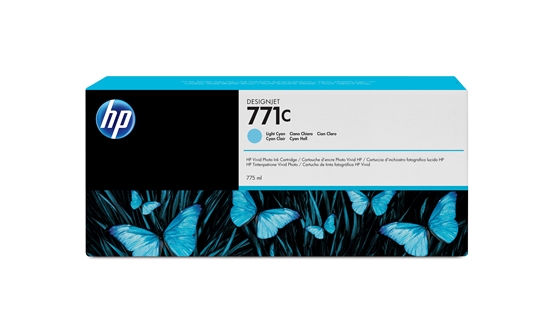 Picture of HP 771C 775-ml Light Cyan DesignJet Ink Cartridge