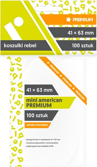 Picture of Koszulki 41x63mm Mini American Premium 100