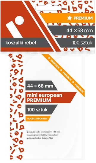 Изображение Koszulki 44x68mm Mini European Premium 100 sztuk