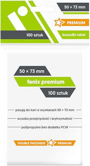 Изображение Koszulki 50x73mm Fenix Premium 100 sztuk