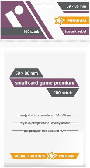 Изображение Koszulki 59 x 86mm Small Card Game Premium 