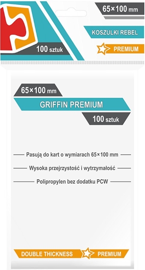 Picture of Koszulki 65x100mm Griffin Premium 100 sztuk