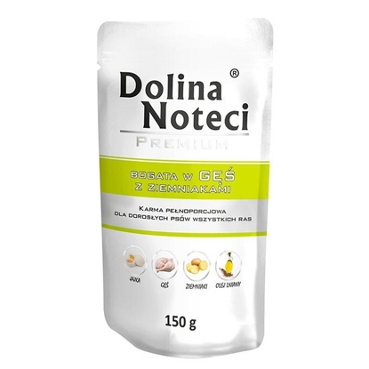Attēls no DOLINA NOTECI Premium Rich in goose with potatoes - Wet dog food - 150 g