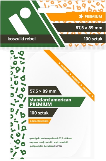 Picture of Koszulki 57,5 x 89 mm standard American Premium 100 sztuk