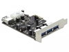 Picture of Delock PCI Express Card  3 x external + 1 x internal USB 3.0 type A female