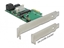 Picture of Delock PCI Express Card  Hybrid 3 x internal SATA 6 Gbs + 1 x internal mSATA