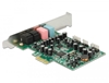 Изображение Delock PCI Express Soundcard 7.1 - 24 Bit / 192 kHz with TOSLINK In / Out