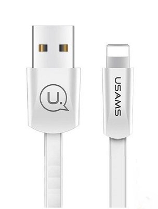 Attēls no Kabel USB Usams USB-A - Lightning 1.2 m Biały (SJ199IP02)