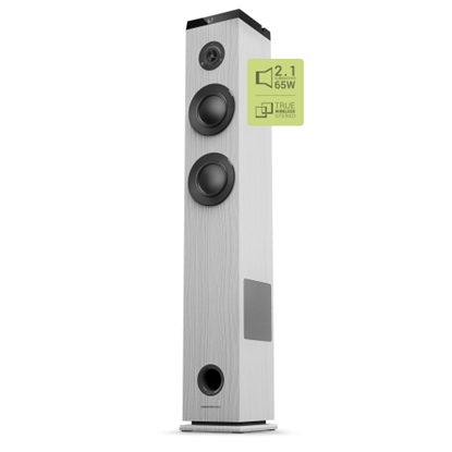 Picture of ENERGY SISTEM TOWER 5 g2 BLUETOOTH 65W WIRELESS SPEAKER WHITE. WARRANTY 3 YEARS!