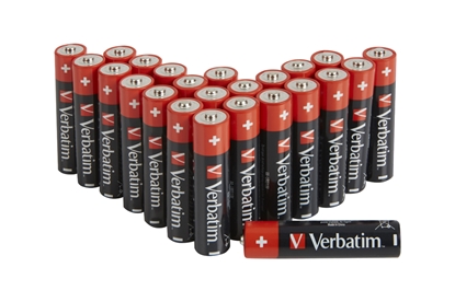 Изображение 1x24 Verbatim Alkaline battery Mignon AA LR6              49505