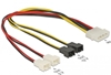 Изображение Delock Cable power Molex 4 pin male  4 x 2 pin fan