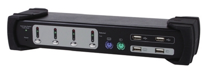 Attēls no Equip Dual Monitor 4-Port Combo KVM Switch