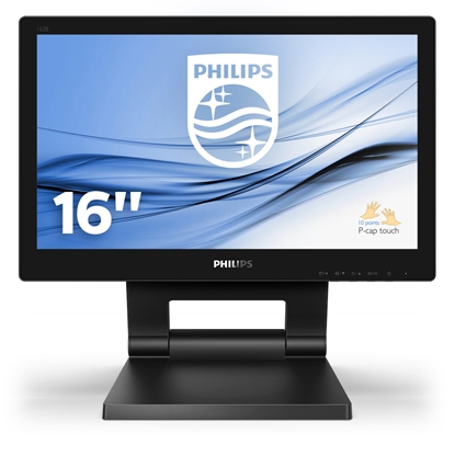 Attēls no Philips 162B9T/00 computer monitor 39.6 cm (15.6") 1366 x 768 pixels HD LCD Touchscreen Black