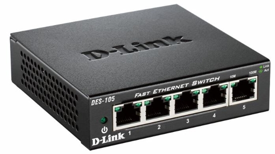 Picture of D-Link DES-105 Unmanaged L2 Black