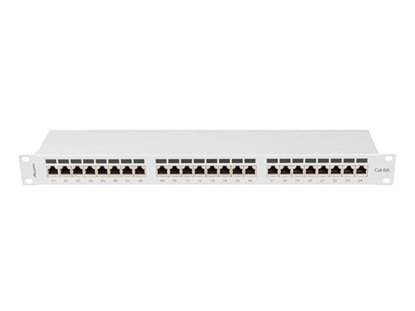 Attēls no Lanberg Patchpanel 24-Port 1U 19" Cat. 6A FTP geschirmt grau