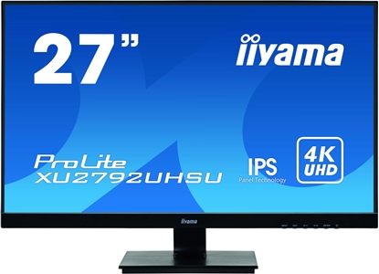 Attēls no iiyama ProLite XU2792UHSU-B1 LED display 68.6 cm (27") 3840 x 2160 pixels 4K Ultra HD Black