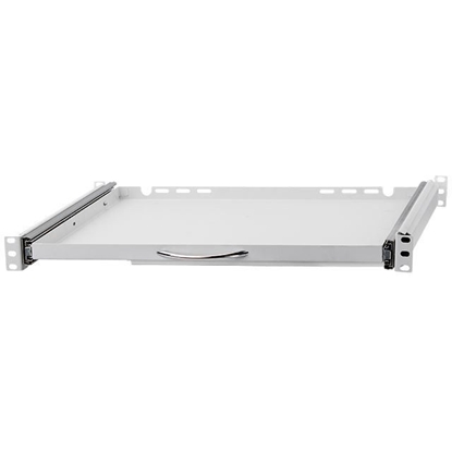 Attēls no 19" Pull-out shelf for keyboard and mouse 350mm Gray