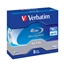 Picture of 1x5 Verbatim BD-R Blu-Ray 50GB 6x Speed, white blue Jewel Case