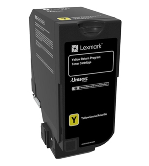 Picture of Lexmark 74C20Y0 toner cartridge 1 pc(s) Original Yellow
