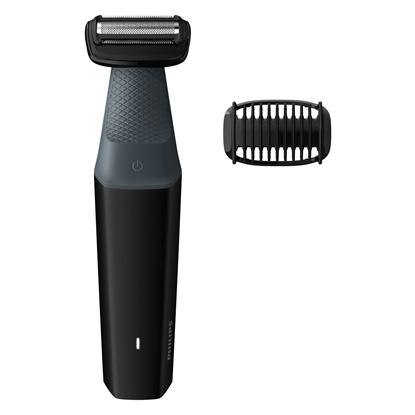 Attēls no Philips 3000 series showerproof body groomer BG3010/15 Skin friendly shaver 1 click-on comb, 3mm 50mins cordless use/8h charge.