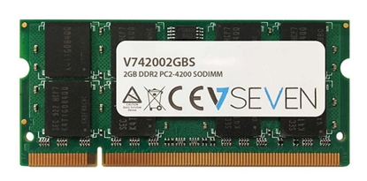Attēls no V7 2GB DDR2 PC2-4200 533Mhz SO DIMM Notebook Memory Module - V742002GBS