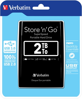 Picture of Verbatim Store n Go 2,5      2TB USB 3.0 black              53177