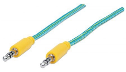 Picture of Manhattan 352789 audio cable 1 m 3.5mm Green, Yellow