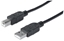 Изображение Manhattan USB-A to USB-B Cable, 5m, Male to Male, 480 Mbps (USB 2.0), Equivalent to Startech USB2HAB5M, Hi-Speed USB, Black, Lifetime Warranty, Polybag