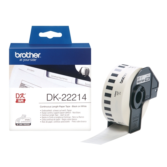 Picture of Brother Continuous Paper Tape white, 30,48 m x 12 mm  DK-22214