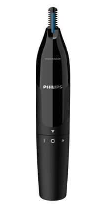 Изображение Philips Nose & ear trimmer NT1650/16 100% waterproof, Dual-sided protective guard system, Rotating switch, AA-battery included