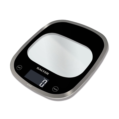 Picture of Salter 1050 BKDR Curve Glass Electronic Digital Kitchen Scales